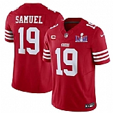 Men & Women & Youth San Francisco 49ers #19 Deebo Samuel Red 2024 F.U.S.E. Super Bowl LVIII Patch And 1-star C Patch Vapor Untouchable Limited Jersey,baseball caps,new era cap wholesale,wholesale hats